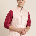 Men's Pink Ethnic Jacket