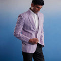 Men's Purple Aztec Printed Blazer