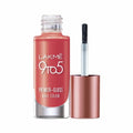 Lakme 9 To 5 Primer + Gloss Nail Polish - Vibrant Orange Shade