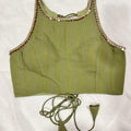 Zehra Olive Green Blouse