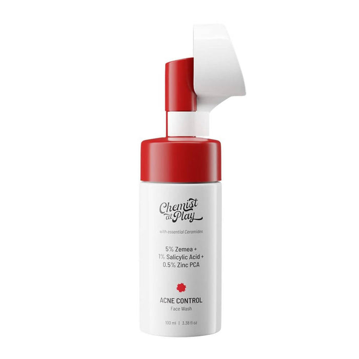 Chemist At Play Acne Control Face Wash For Oily & Acne-Prone Skin, Eliminates Invisible Pimples and Blackheads