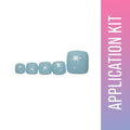 SOEZI Oceans Whisper Toezi Reusable Press On Nails - Application Kit