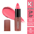 KINDED Satin Saga Bullet Creamy Lipstick With Satin Finish & Vitamin E - 01 Flamingo Pink