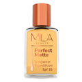Mila Beaute Perfect Matte Longwear Foundation with SPF 15 & Oil Control Formula - Natural