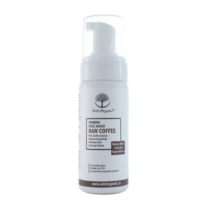 Wild Organic Faoming Face Wash Raw Coffee