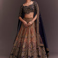 Ombre Zari Embroidered Lehenga Set