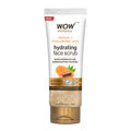 WOW Skin Science Papaya and Hyaluronic Acid Hydrating Face Scrub for Gently Exfoliates, Unclogs Pores