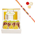 Ghasitaram Assorted Moons Box With Pearl Beads Rakhi
