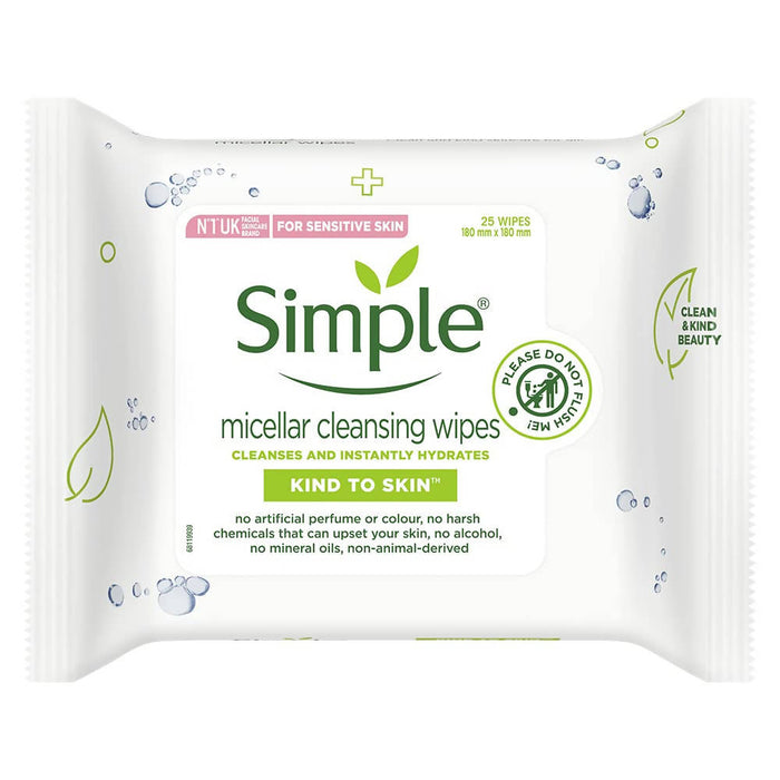 Simple Kind To Skin Micellar Cleansing Wipes
