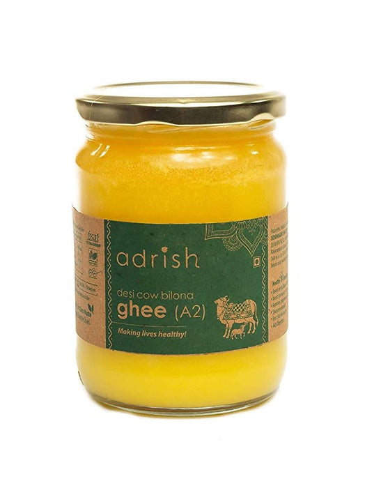 Adrish Desi Cow Bilona A2 Ghee | Pure A2 Ghee | Traditional Vedic Bilona Method Ghee | A2 Gir Cow Ghee