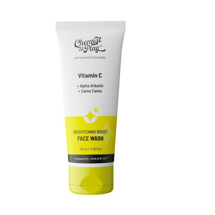 Chemist At Play Vitamin C Brightening Boost Face Wash, Cleans Oil & Dirt, Fades Dark Spots