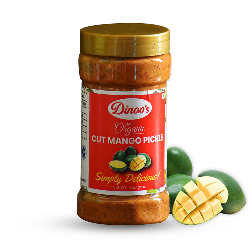 Dinoo's Organic Cut Mango Pickle - Limited Time Offer