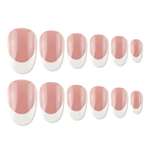 Shills Professional Reusable Press On Nails French Oval - SPN709