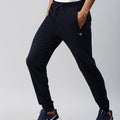 Men Combed Cotton Rich Jogger with Side Pockets Navy JP4
