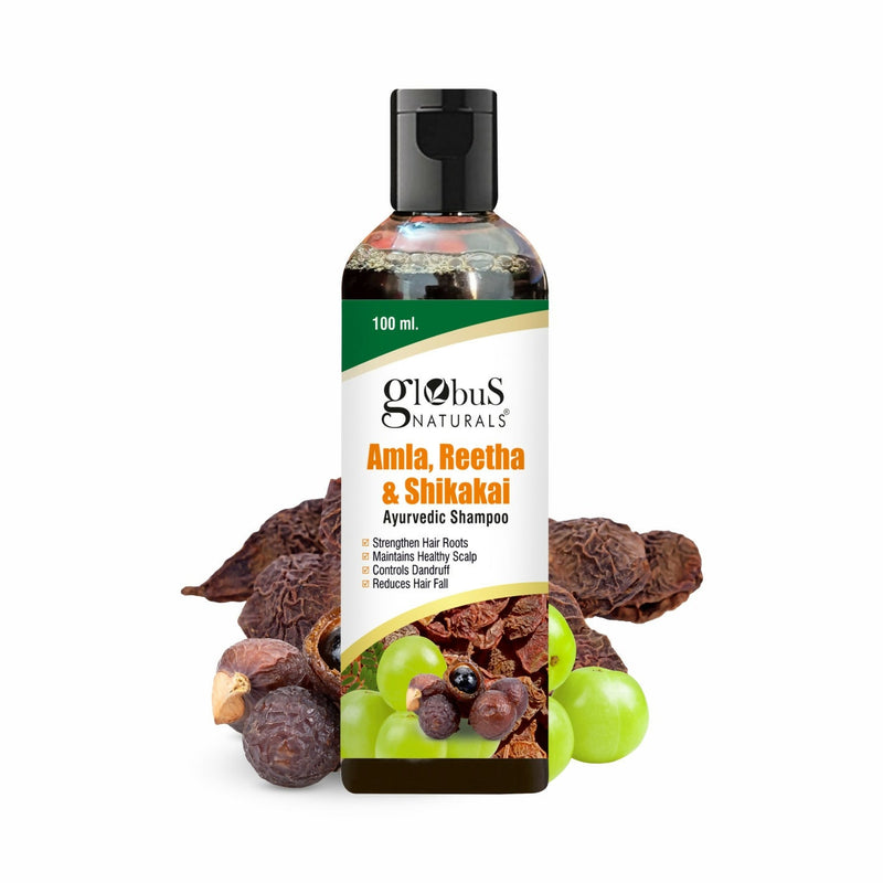 Globus Naturals Amla Reetha Shikakai Shampoo