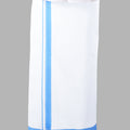 Men Cotton Blend Readymade Single Layer White Dhoti with Fancy Border GACF10