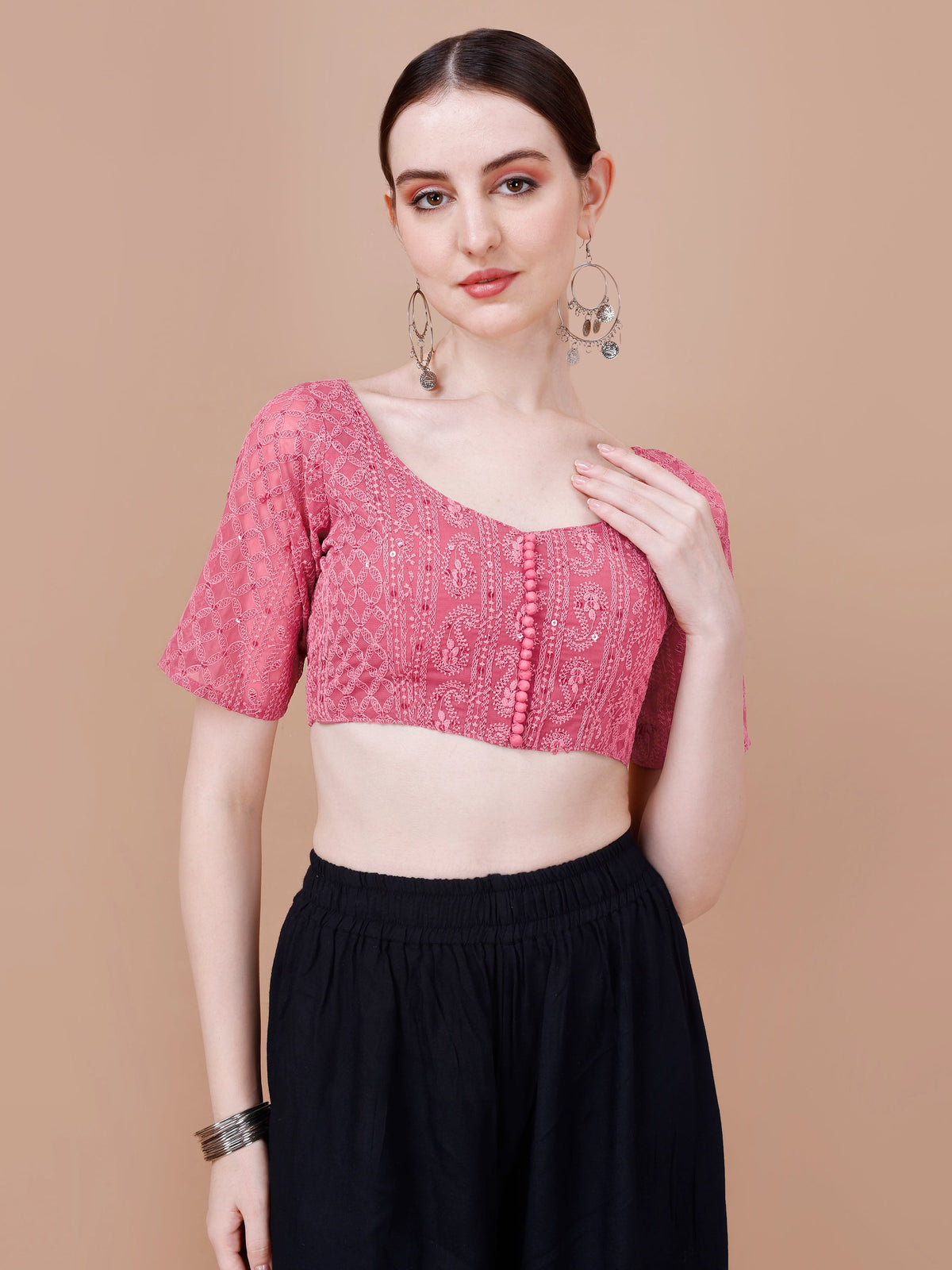 Aneri Sleeve Lakhnavi Blouse