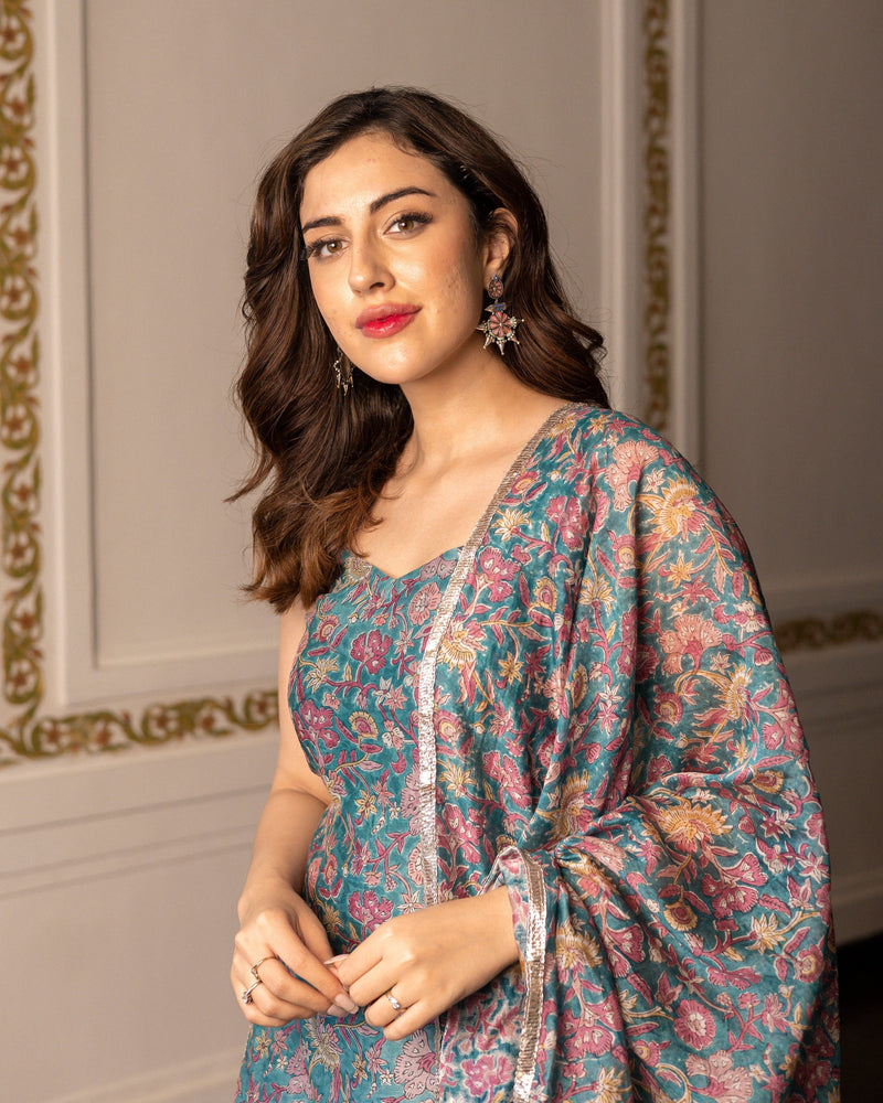 Paaro Chanderi Gotapatti Sharara Set