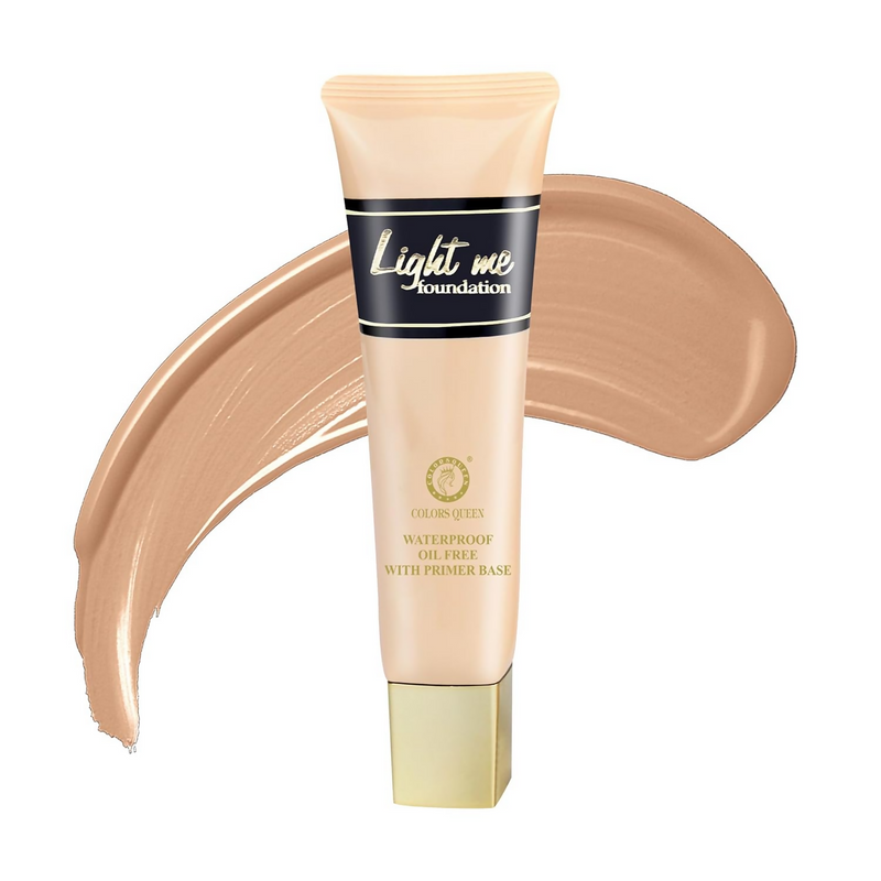 Colors Queen Light Me Foundation with Primer – Natural Almonds