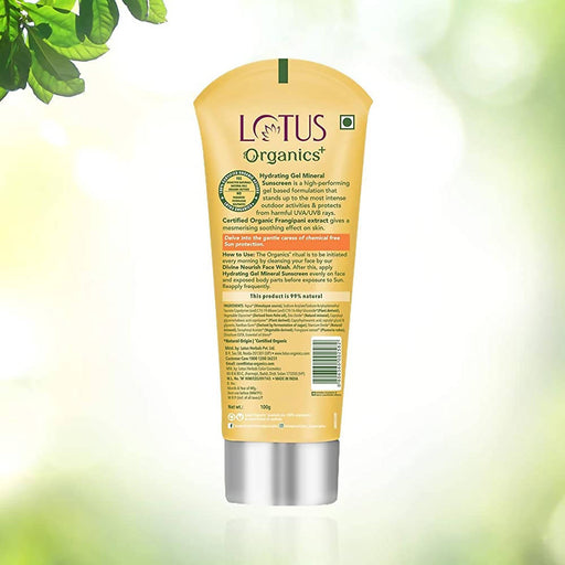 Lotus Organics+ Hydrating Gel Mineral Sunscreen