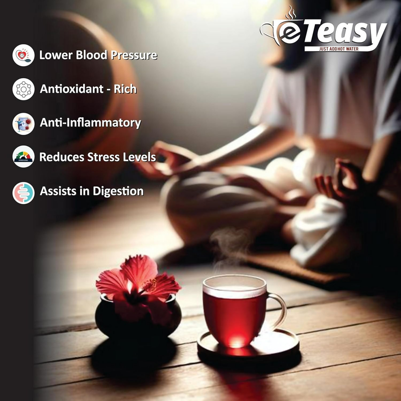 Eteasy Japanese Matcha Sun Dried Hibiscus Flower Powder