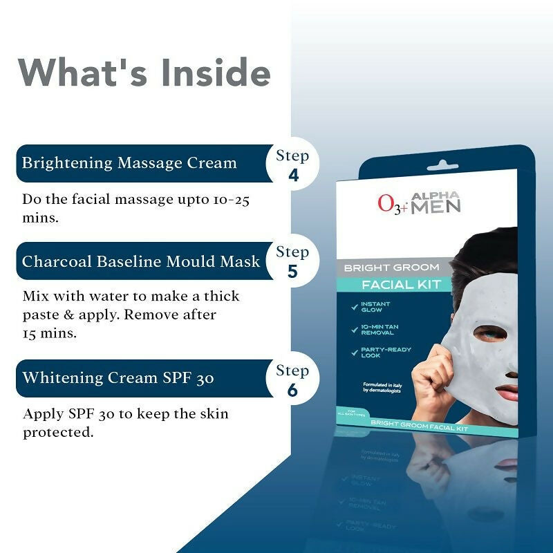 Professional O3+ Alpha Men Bright Groom Facial Kit