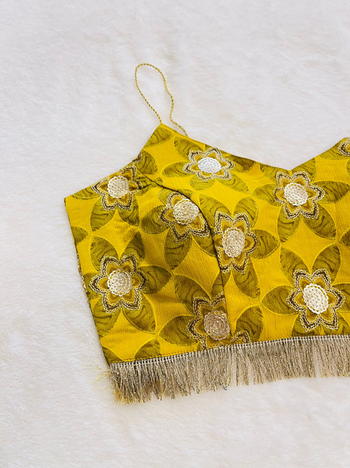 Divine Yellow sequin Blouse