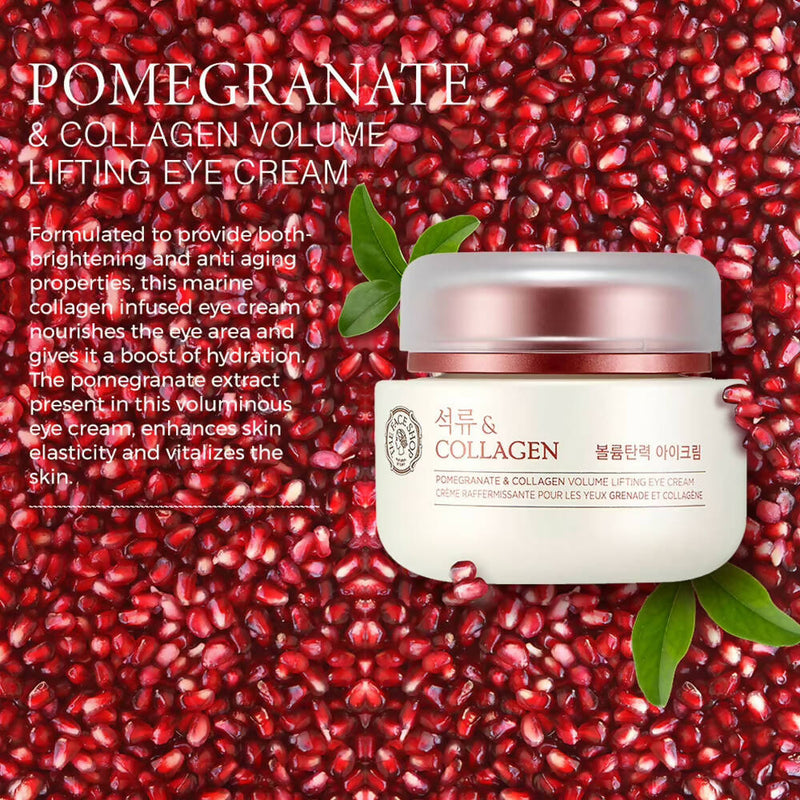The Face Shop Pomegranate & Collagen Volume Lifting Eye Cream - Korean Skincare