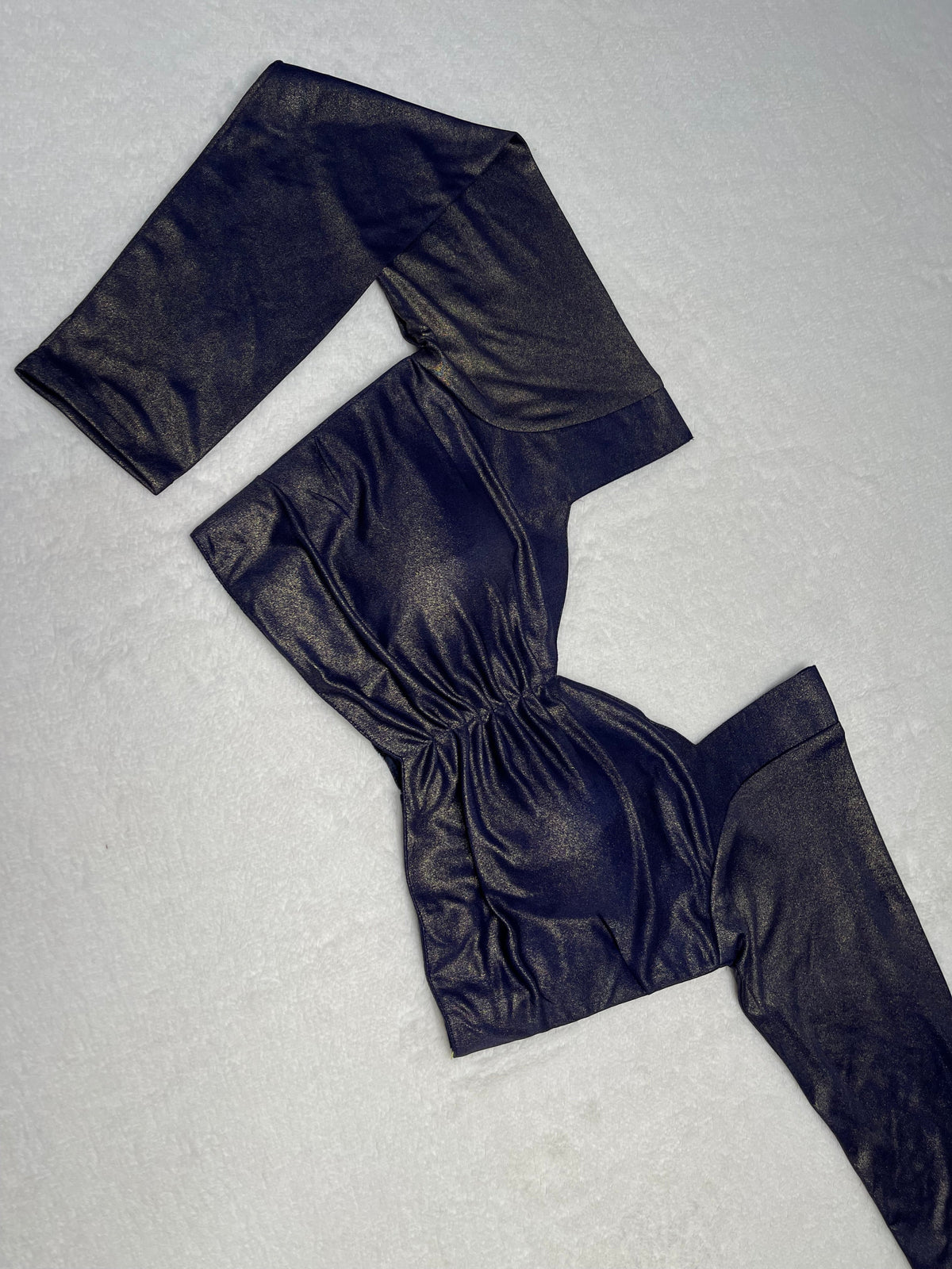 Navy Blue Dhupion Blouse