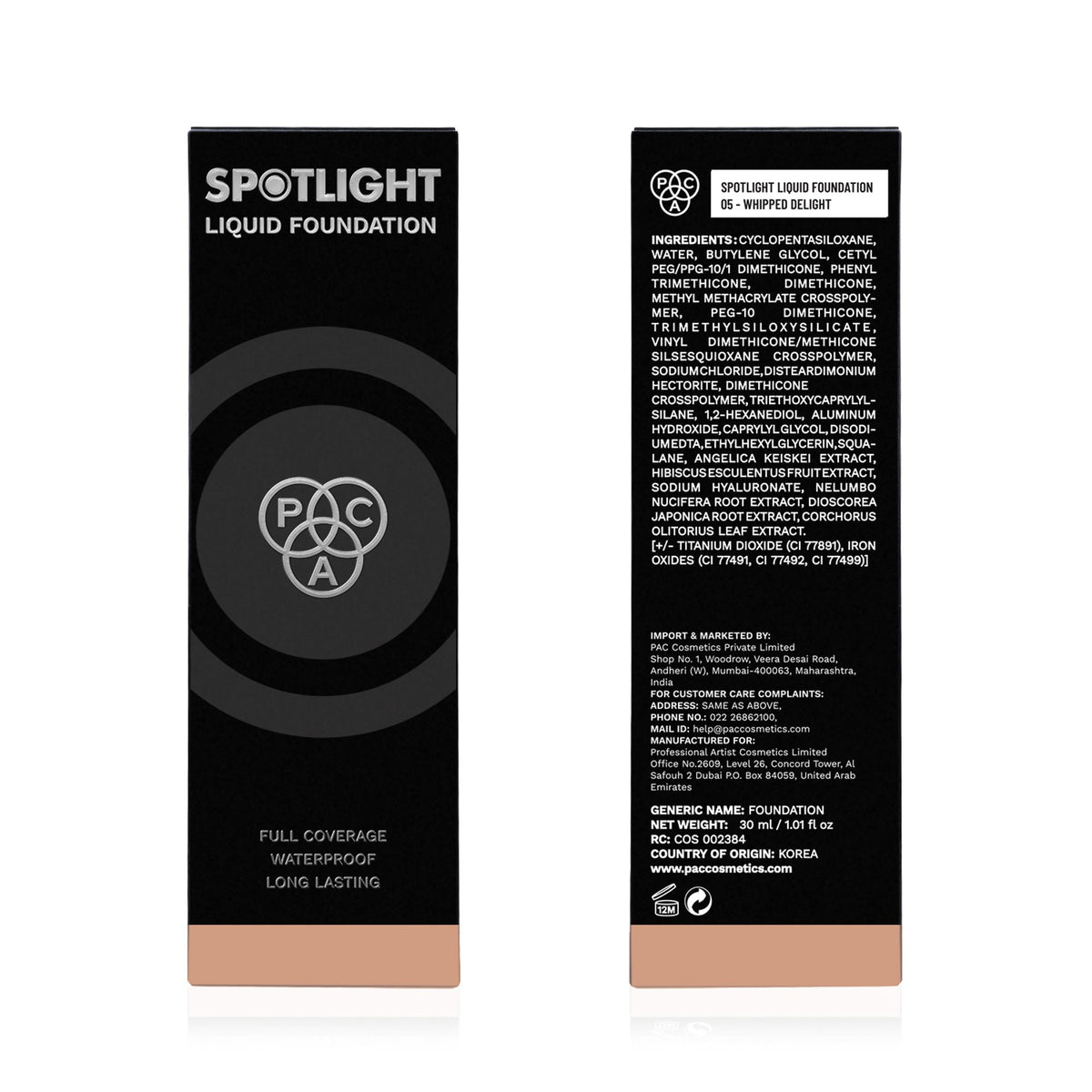 PAC Studio Spotlight Liquid Foundation - 05 Whipped Delight