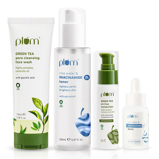 Plum Green Tea & Niacinamide Acne Fighting Combo