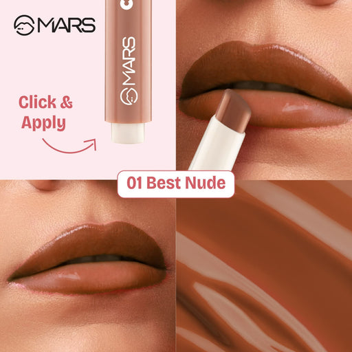 MARS Cosmetics Click Stix Gloss Lip Balm - 01-best Nude