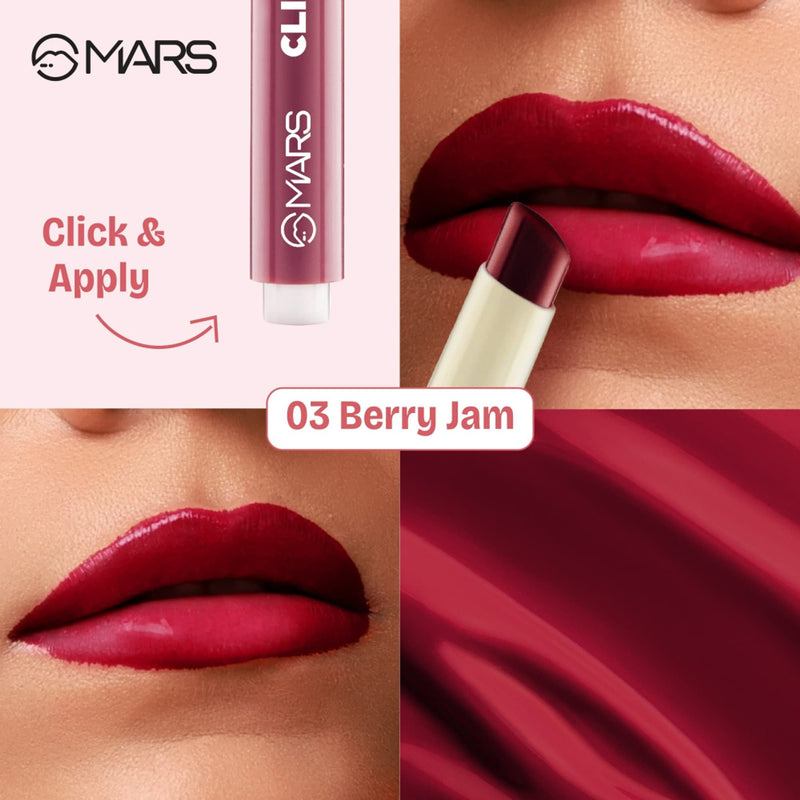 MARS Cosmetics Click Stix Gloss Lip Balm - 03-berry Jam
