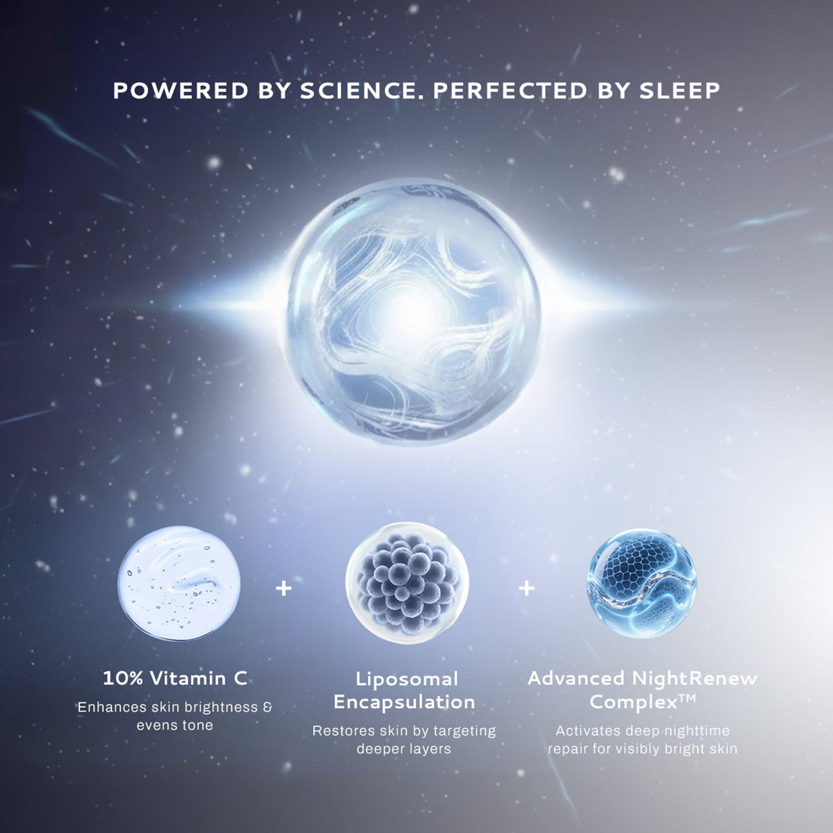 Lumineve 10% Vitamin C Face Serum for Bright, Even-Toned Skin with Advanced NightRenew Complex