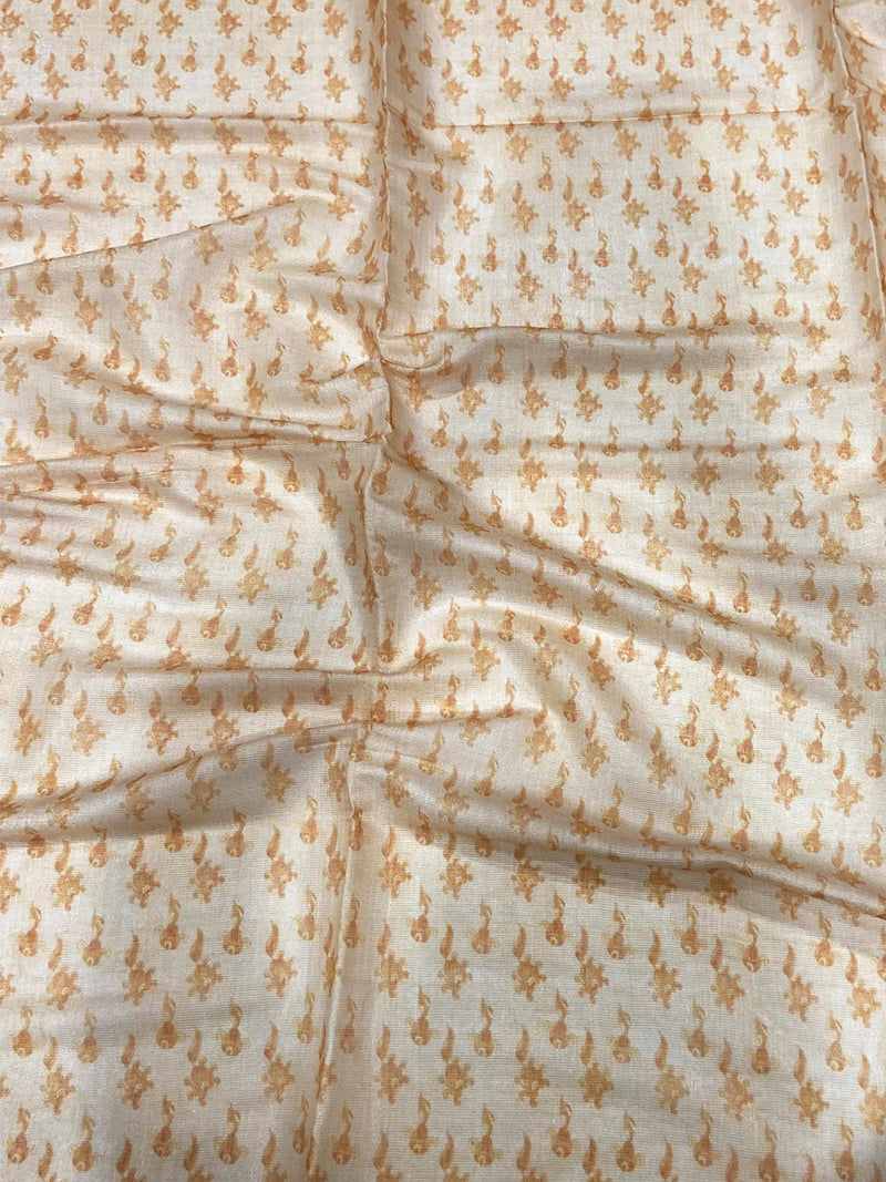 Off White Tussar Pashmina Kalamkari Saree