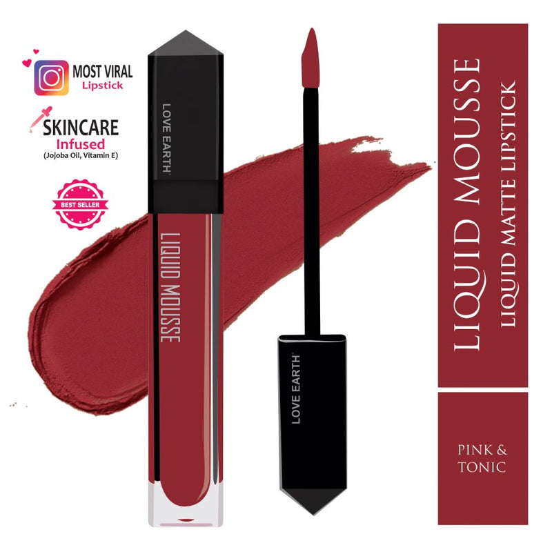 Love Earth Liquid Mousse Lipstick - Pink & Tonic