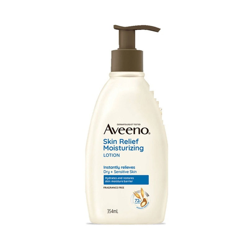 Aveeno Skin Relief Moisturising Lotion - Oat + Shea Butter Body Moisturizer For Dry & Sensitive Skin