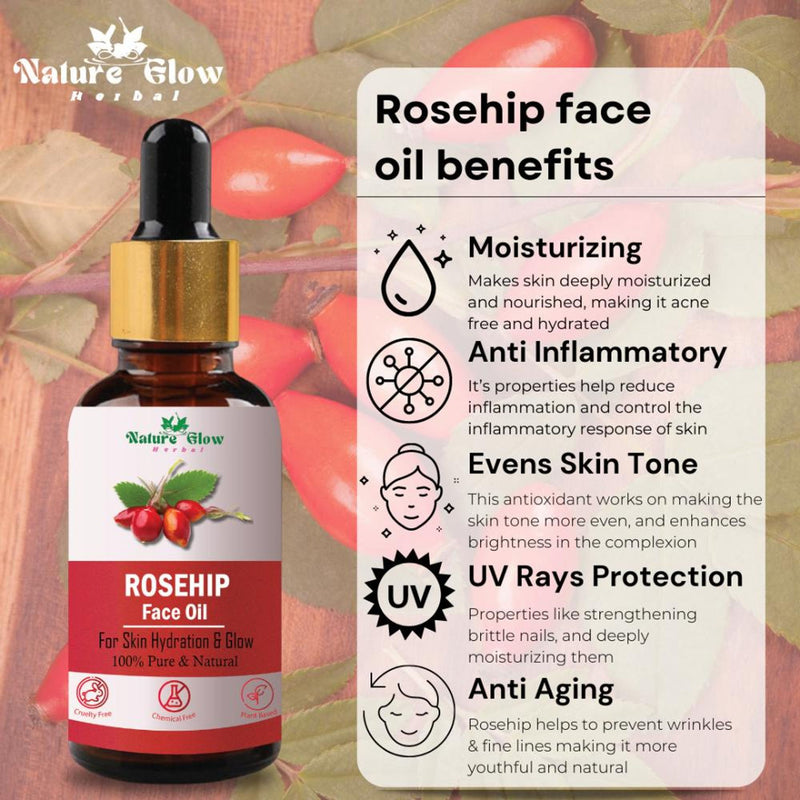 Nature Glow Herbal Rosehip Facial Oil