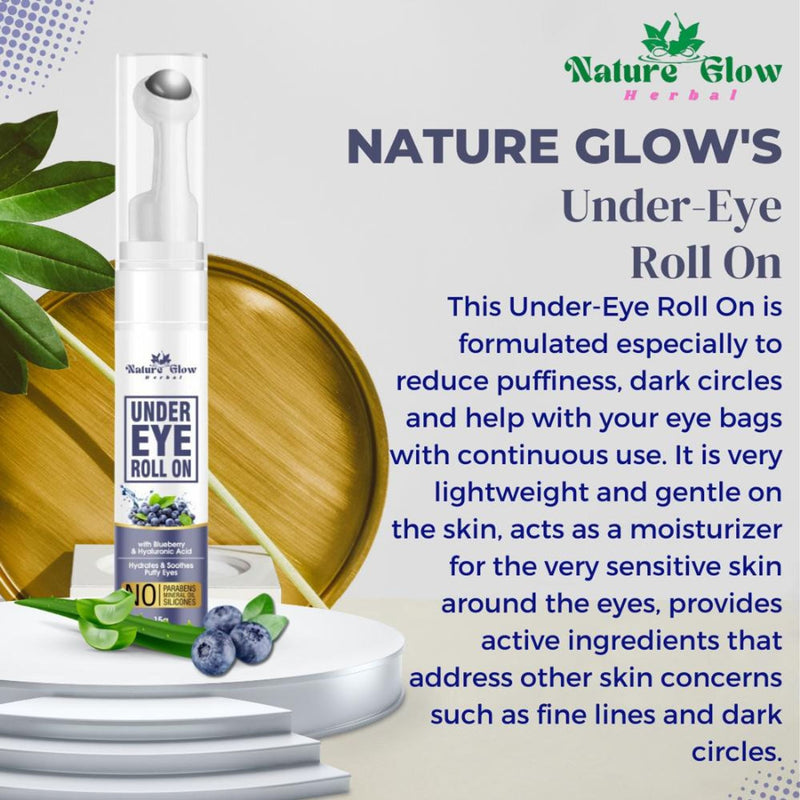 Nature Glow Herbal Under Eye Blueberry Roll On