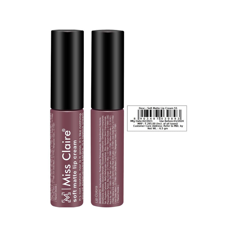 Miss Claire Soft Matte Lip Cream - 55