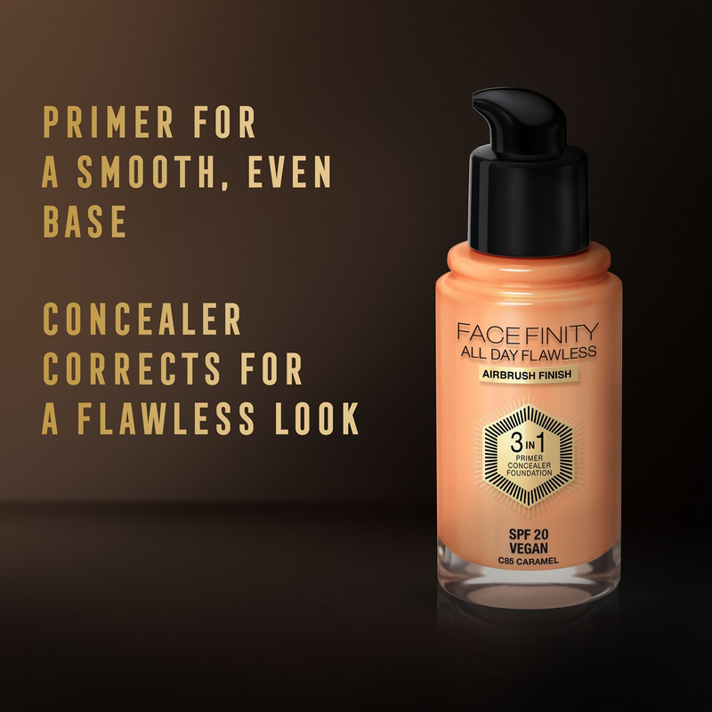 Max Factor Face Finity All Day Flawless 3 In 1 Foundation - Caramel