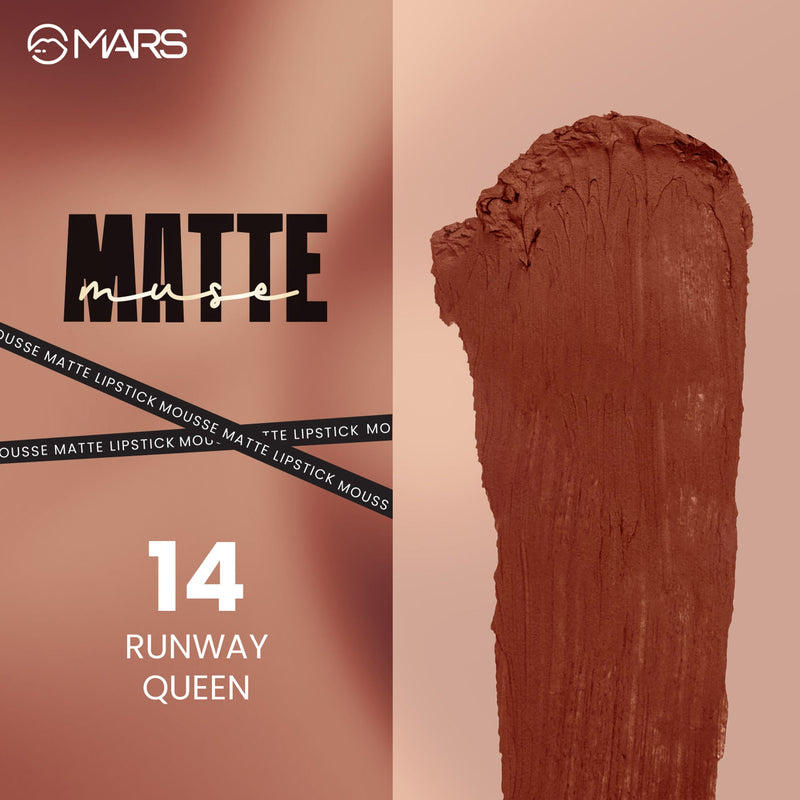 MARS Cosmetics Matte Muse Mousse Lipstick - 14 Runway Queen