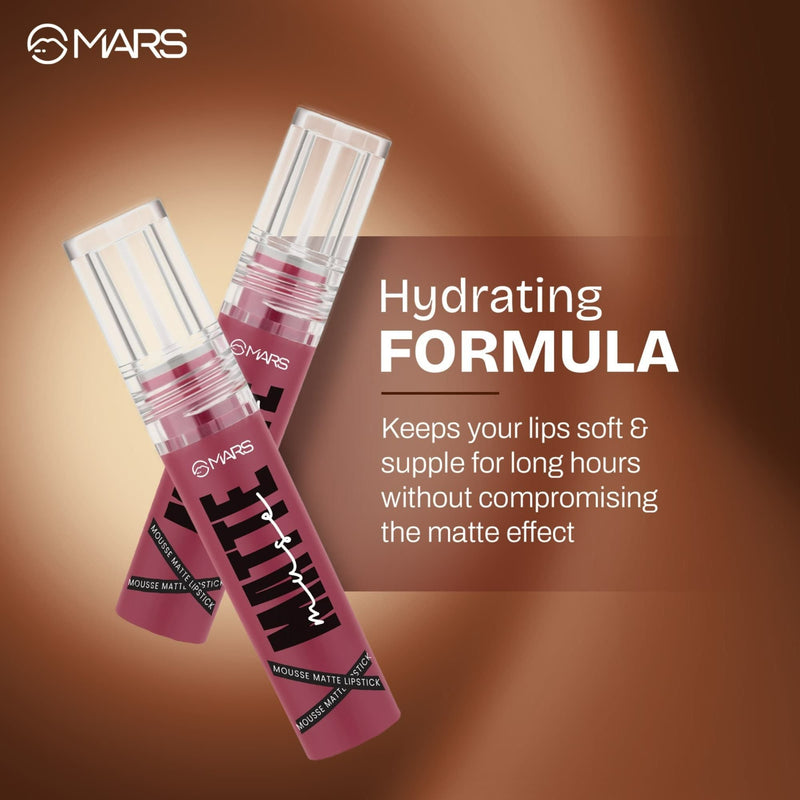 MARS Cosmetics Matte Muse Mousse Lipstick - 16 Chick Beauty