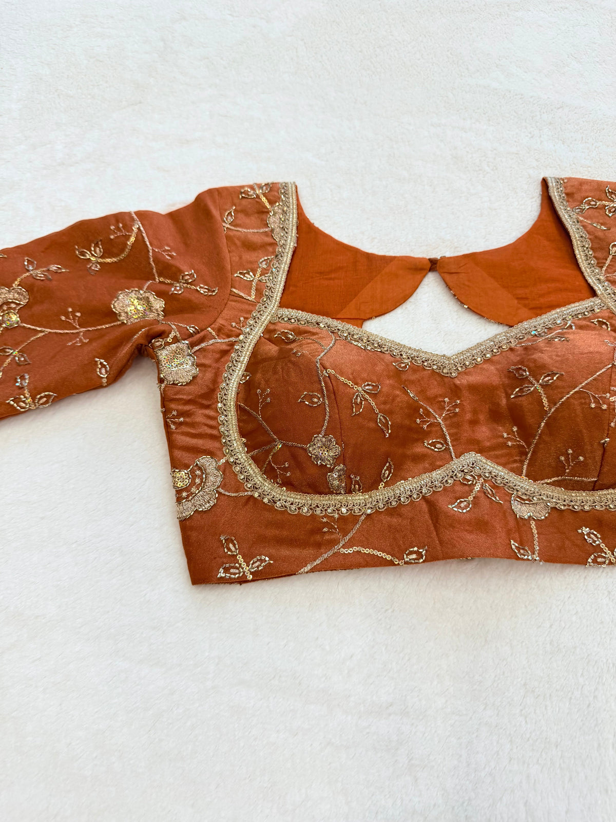 Zarina Rust Blouse