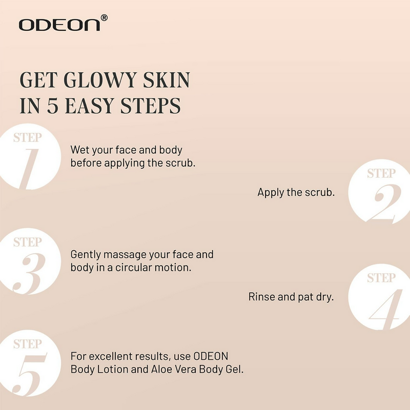 Odeon Strawberry & Aloe Vera Face and Body Scrub