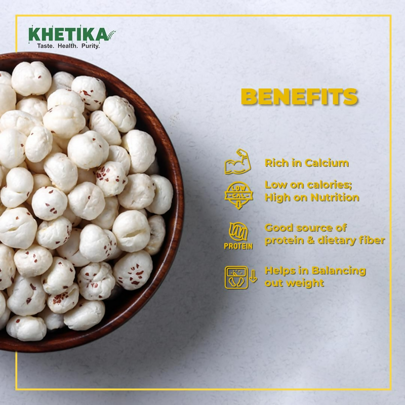 Khetika Premium Raw Phool Makhana