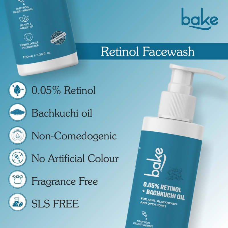 Bake 0.05% Retinol Face Cleanser