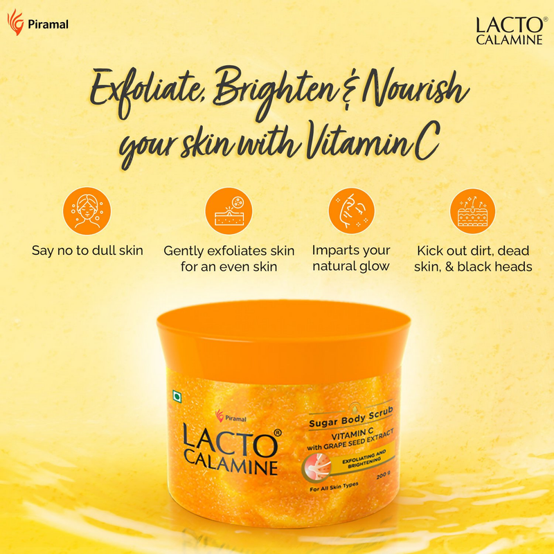 Piramal Lacto Calamine Vitamin C Sugar Body Scrub