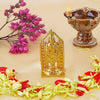 Estele Gold-Polished Lord Tirupati Balaji Idol Showpiece for Pooja Mandir/ Home Decorative