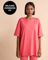 Kica Cotton Oversized Printed Graphic T Shirt Apple